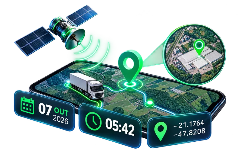 Data, hora e GPS